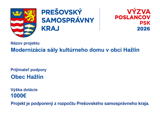 Plagát Výzva poslanci PSK